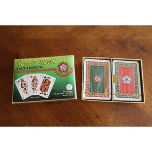 Sealed Double Deck Tudor Rose Patience Piatnik Playing Cards 2037 Austria Made
